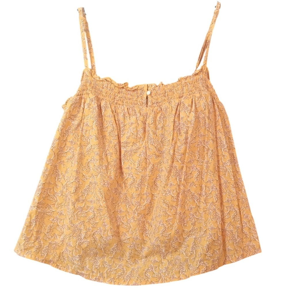XL OLD NAVY Women's sleeveless strappy tank top	as new floral yellow brown white